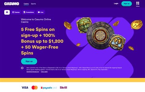 Visit Casumo Casino Online .